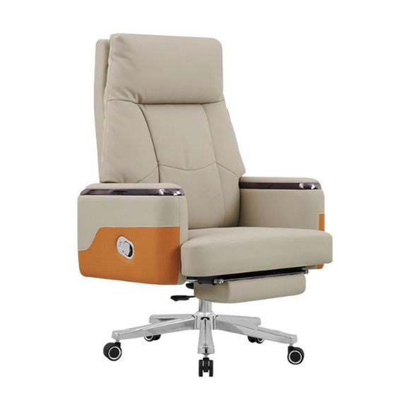 Ghế giám đốc cao cấp ngả lưng có gác chân bọc da công nghiệp: SG - 3803 - $hienthicat
